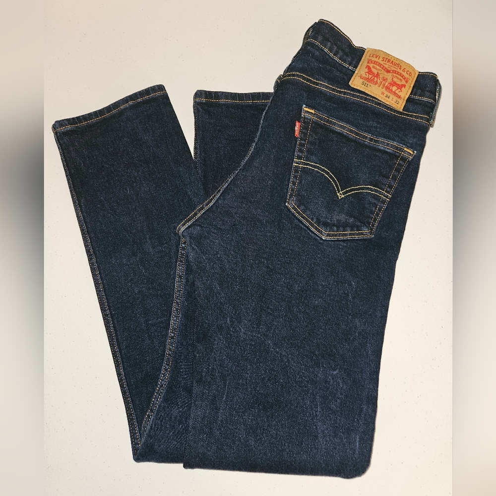Levi's Dark Indigo Straight Jeans